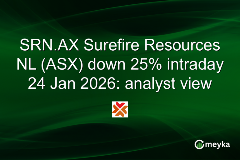SRN.AX Surefire Resources NL (ASX) down 25% intraday 24 Jan 2026: analyst view