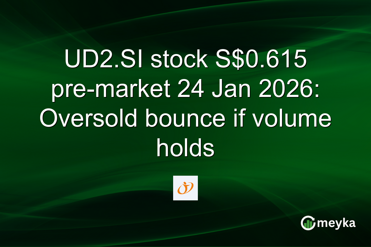 UD2.SI stock S$0.615 pre-market 24 Jan 2026: Oversold bounce if volume holds