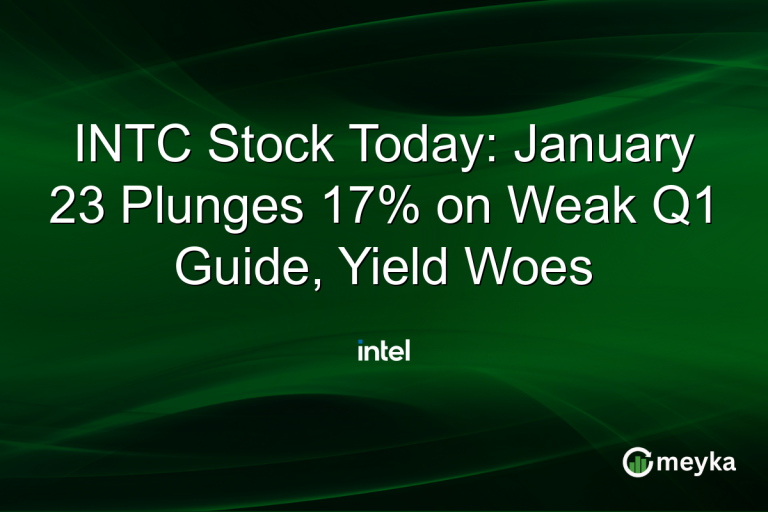 INTC Stock Today: January 23 Plunges 17% on Weak Q1 Guide, Yield Woes