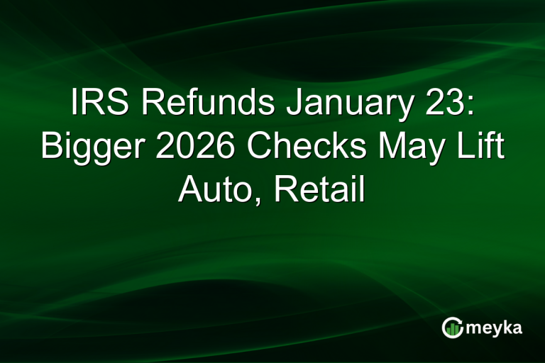 IRS Refunds January 23: Bigger 2026 Checks May Lift Auto, Retail