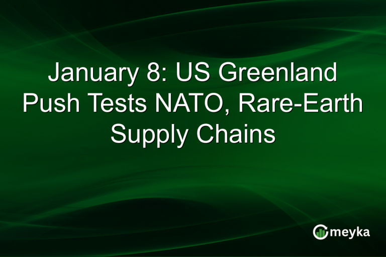 January 8: US Greenland Push Tests NATO, Rare-Earth Supply Chains