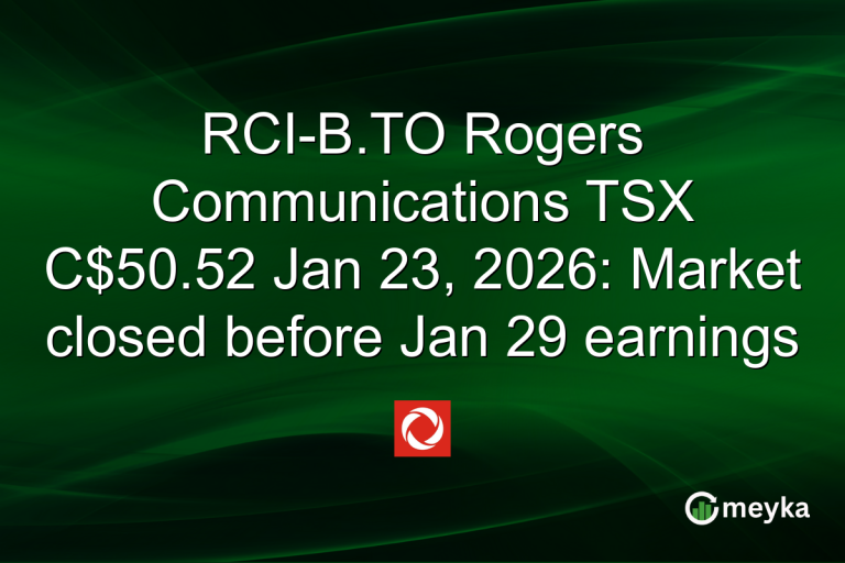 RCI-B.TO Rogers Communications TSX C$50.52 Jan 23, 2026: Market closed before Jan 29 earnings