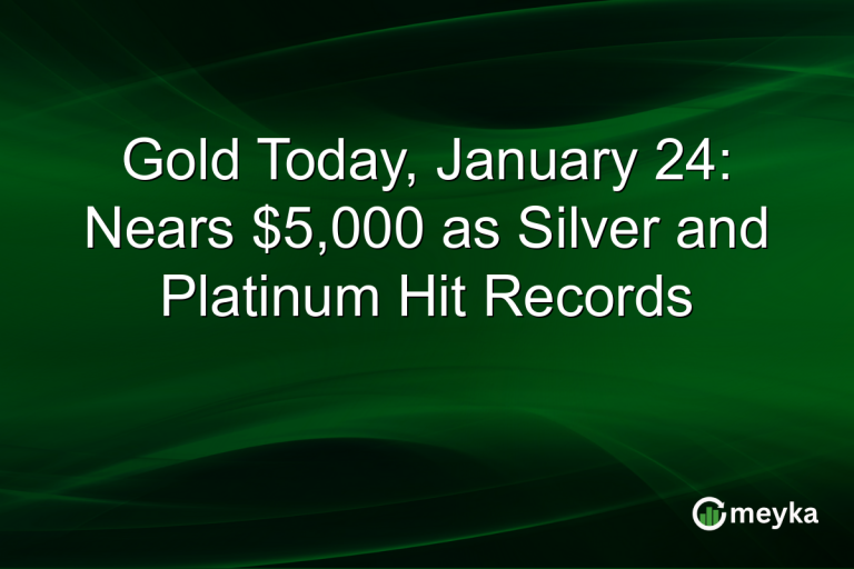 Gold Today, January 24: Nears $5,000 as Silver and Platinum Hit Records