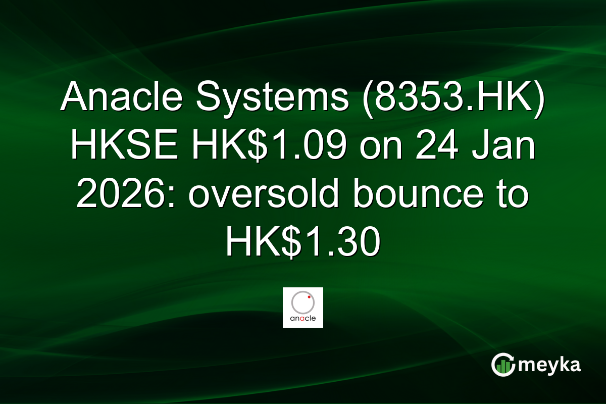 Anacle Systems (8353.HK) HKSE HK$1.09 on 24 Jan 2026: oversold bounce to HK$1.30