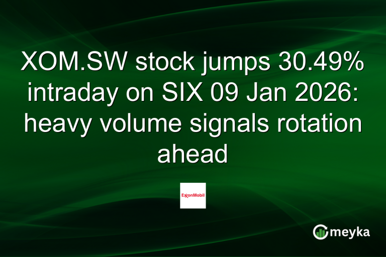 XOM.SW stock jumps 30.49% intraday on SIX 09 Jan 2026: heavy volume signals rotation ahead