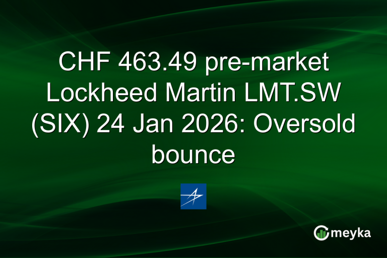 CHF 463.49 pre-market Lockheed Martin LMT.SW (SIX) 24 Jan 2026: Oversold bounce