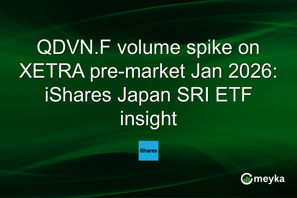 QDVN.F volume spike on XETRA pre-market Jan 2026: iShares Japan SRI ETF insight