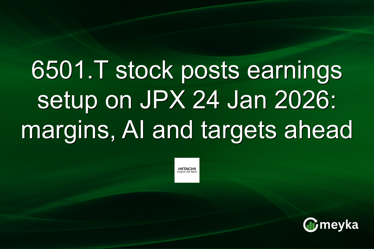 6501.T stock posts earnings setup on JPX 24 Jan 2026: margins, AI and targets ahead