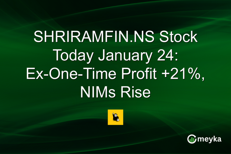 SHRIRAMFIN.NS Stock Today January 24: Ex-One-Time Profit +21%, NIMs Rise