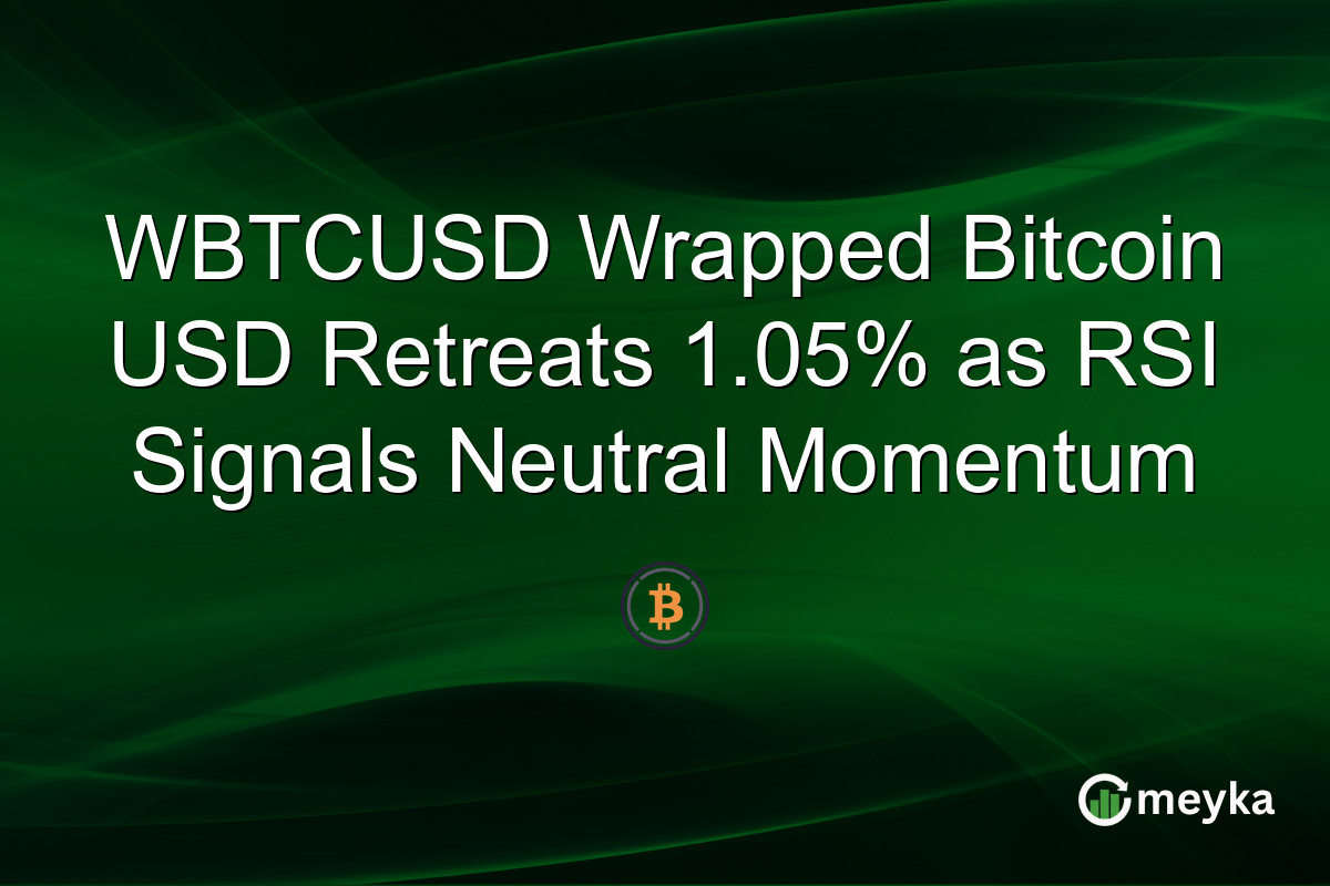 WBTCUSD Wrapped Bitcoin USD Retreats 1.05% as RSI Signals Neutral Momentum