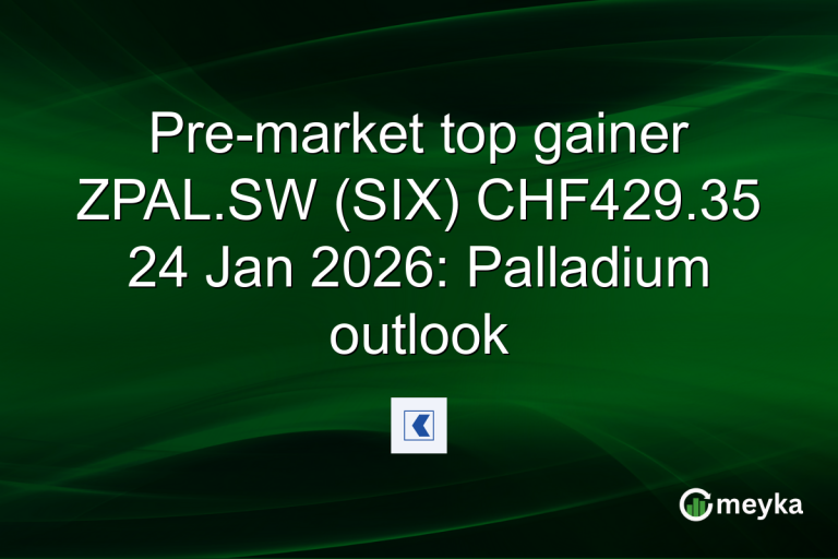 Pre-market top gainer ZPAL.SW (SIX) CHF429.35 24 Jan 2026: Palladium outlook