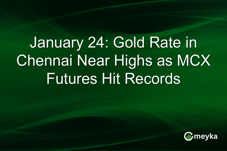 January 24: Gold Rate in Chennai Near Highs as MCX Futures Hit Records