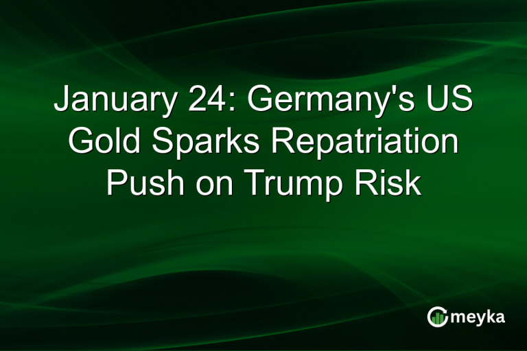 January 24: Germany's US Gold Sparks Repatriation Push on Trump Risk