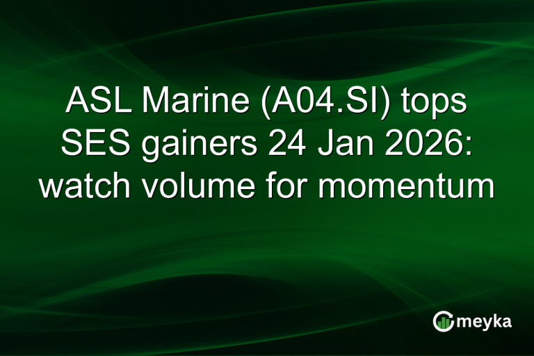 ASL Marine (A04.SI) tops SES gainers 24 Jan 2026: watch volume for momentum