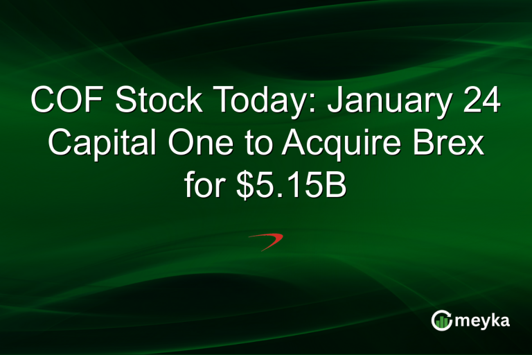 COF Stock Today: January 24 Capital One to Acquire Brex for $5.15B