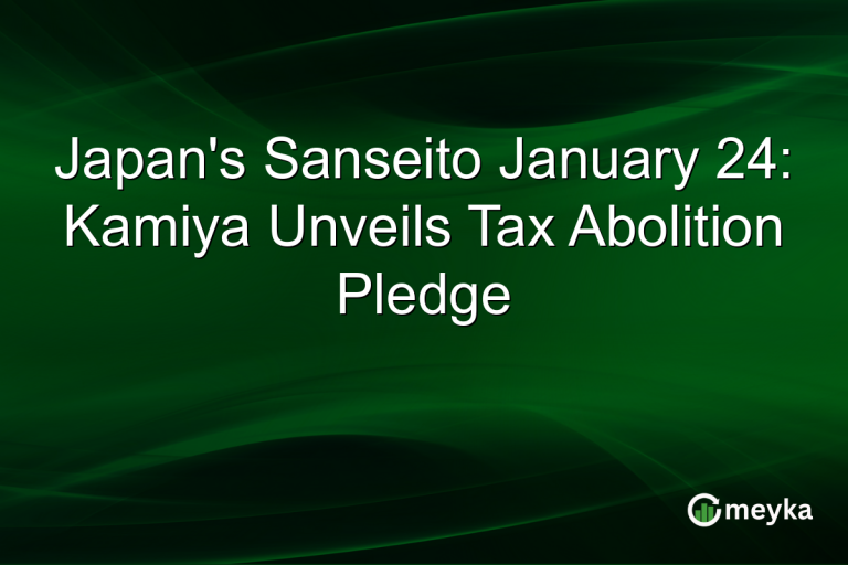 Japan's Sanseito January 24: Kamiya Unveils Tax Abolition Pledge