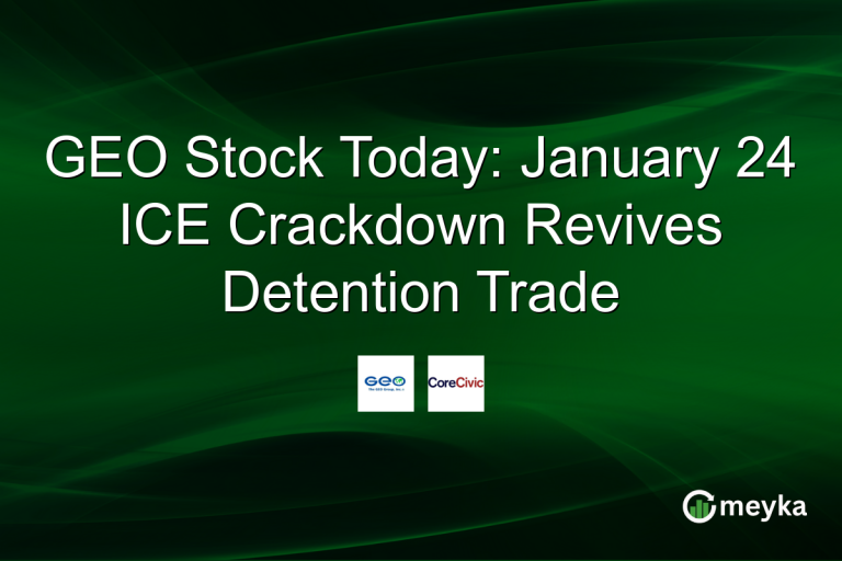 GEO Stock Today: January 24 ICE Crackdown Revives Detention Trade