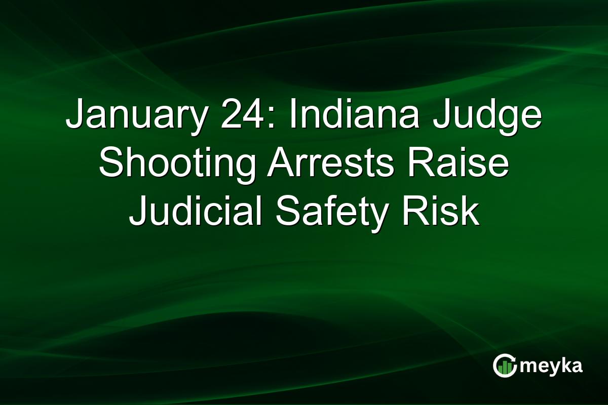 January 24: Indiana Judge Shooting Arrests Raise Judicial Safety Risk