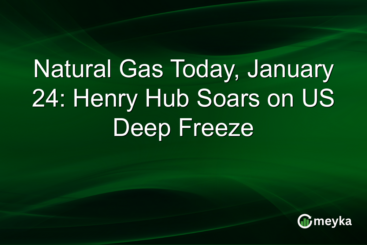 Natural Gas Today, January 24: Henry Hub Soars on US Deep Freeze