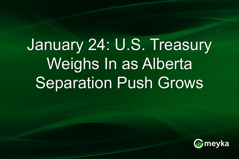 January 24: U.S. Treasury Weighs In as Alberta Separation Push Grows