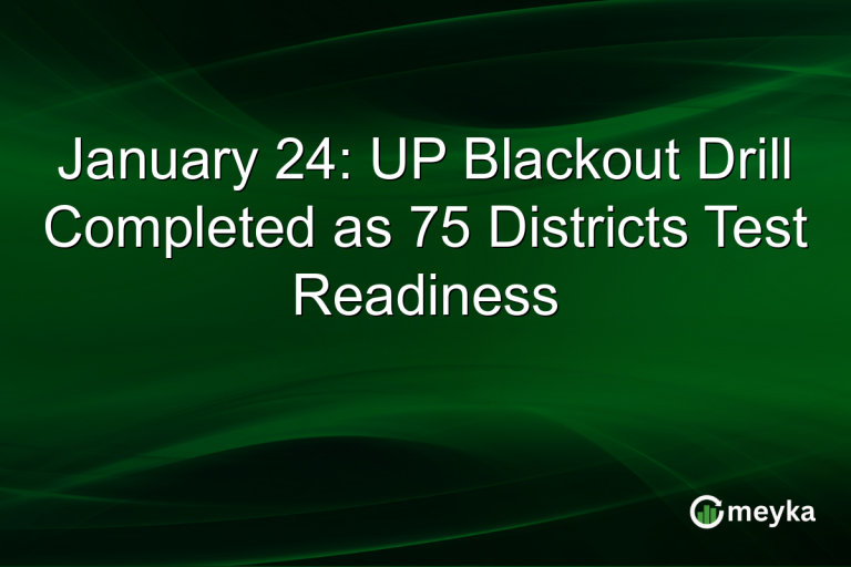 January 24: UP Blackout Drill Completed as 75 Districts Test Readiness