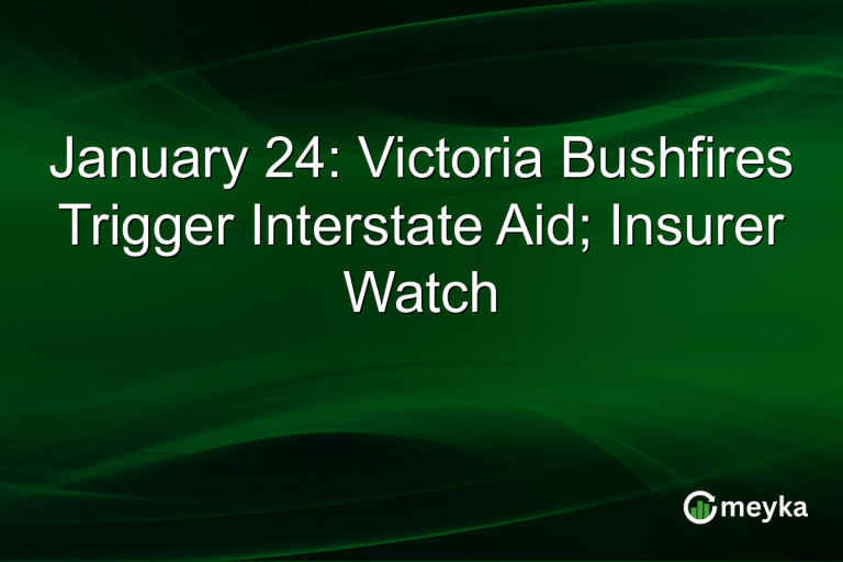 January 24: Victoria Bushfires Trigger Interstate Aid; Insurer Watch