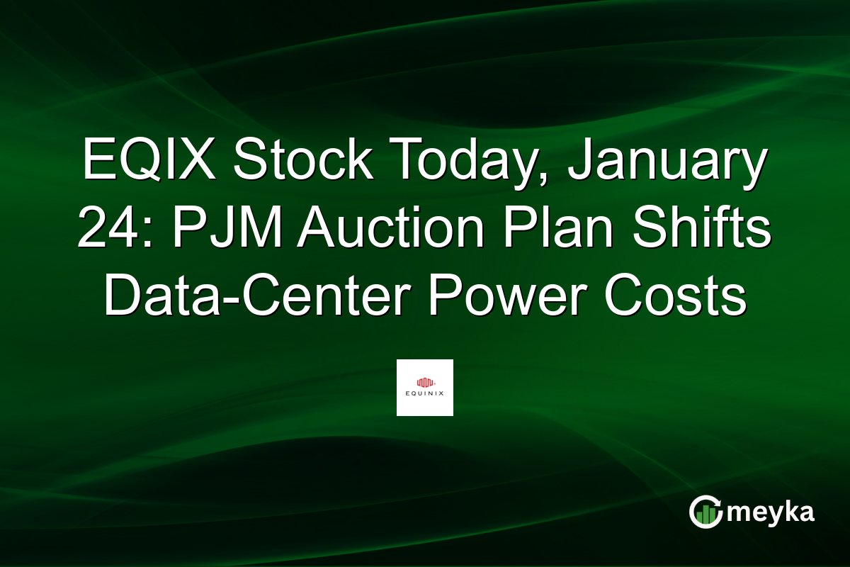EQIX Stock Today, January 24: PJM Auction Plan Shifts Data-Center Power Costs