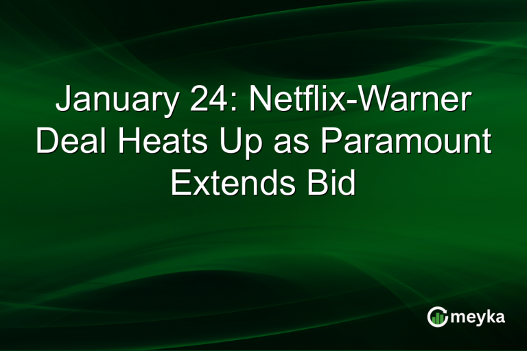 January 24: Netflix-Warner Deal Heats Up as Paramount Extends Bid