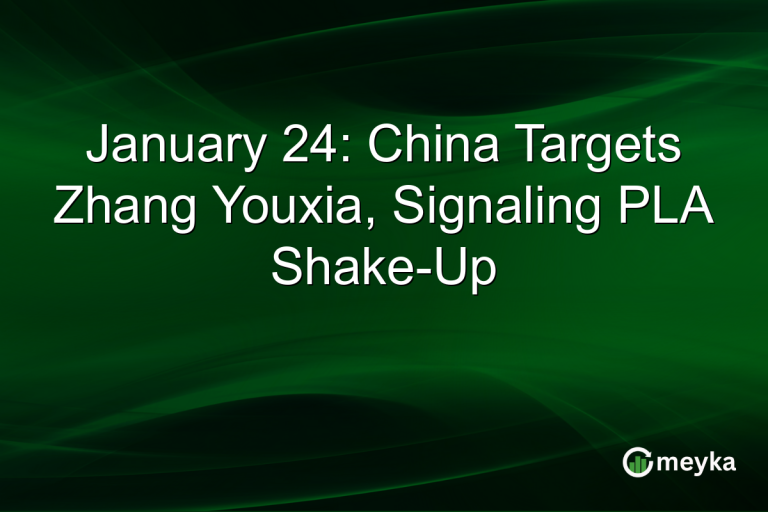 January 24: China Targets Zhang Youxia, Signaling PLA Shake-Up