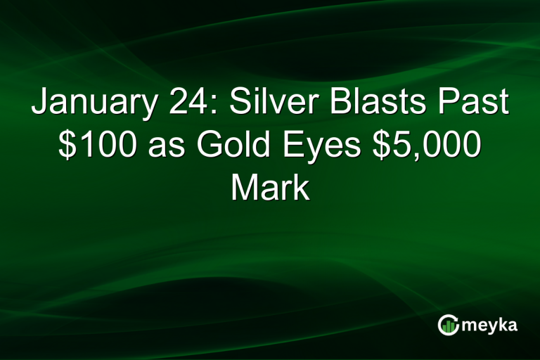 January 24: Silver Blasts Past $100 as Gold Eyes $5,000 Mark