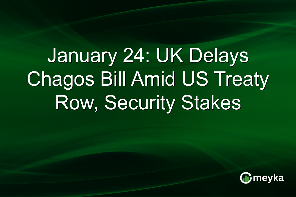 January 24: UK Delays Chagos Bill Amid US Treaty Row, Security Stakes