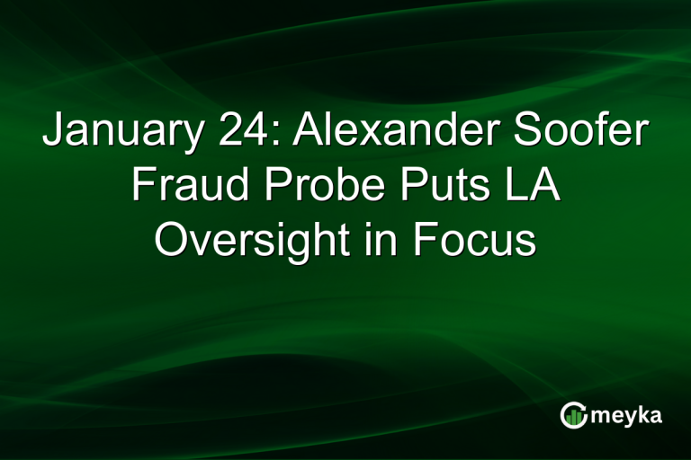 January 24: Alexander Soofer Fraud Probe Puts LA Oversight in Focus