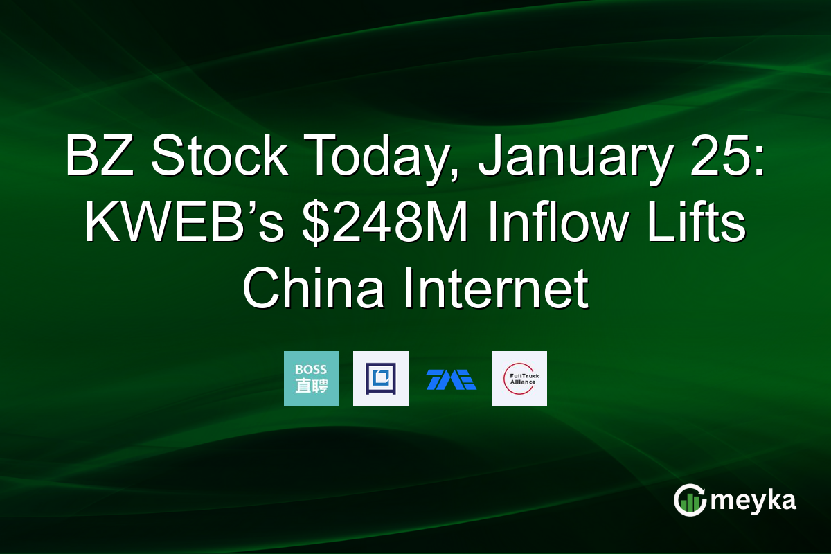 BZ Stock Today, January 25: KWEB’s $248M Inflow Lifts China Internet
