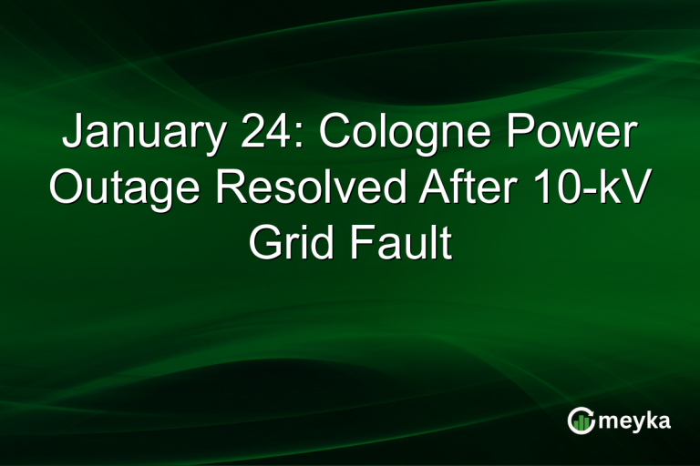January 24: Cologne Power Outage Resolved After 10-kV Grid Fault