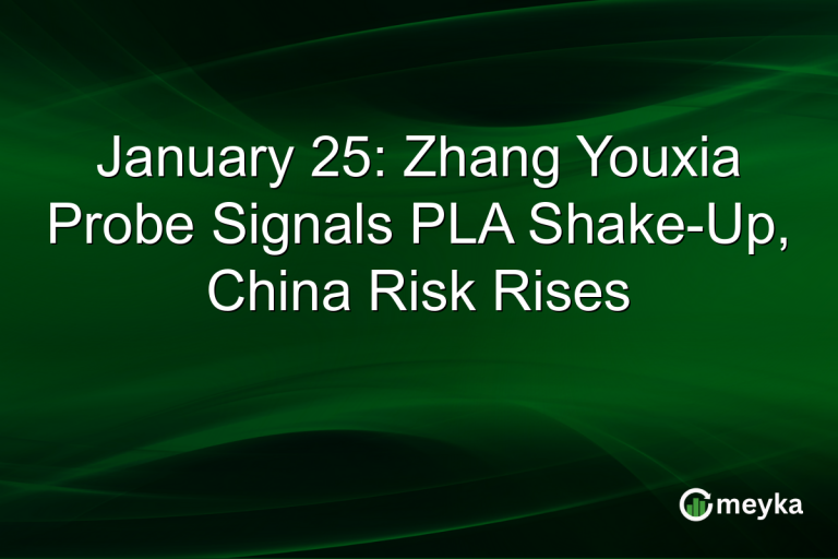 January 25: Zhang Youxia Probe Signals PLA Shake-Up, China Risk Rises