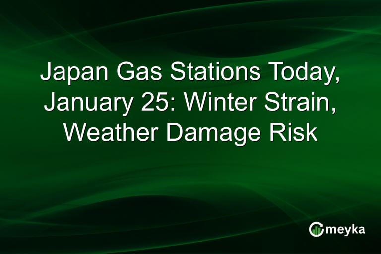 Japan Gas Stations Today, January 25: Winter Strain, Weather Damage Risk