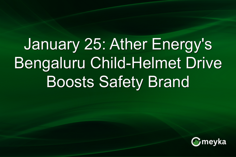 January 25: Ather Energy's Bengaluru Child-Helmet Drive Boosts Safety Brand