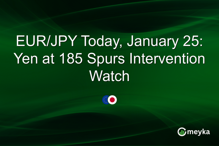 EUR/JPY Today, January 25: Yen at 185 Spurs Intervention Watch