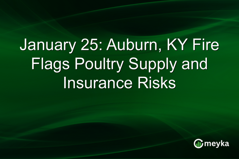 January 25: Auburn, KY Fire Flags Poultry Supply and Insurance Risks