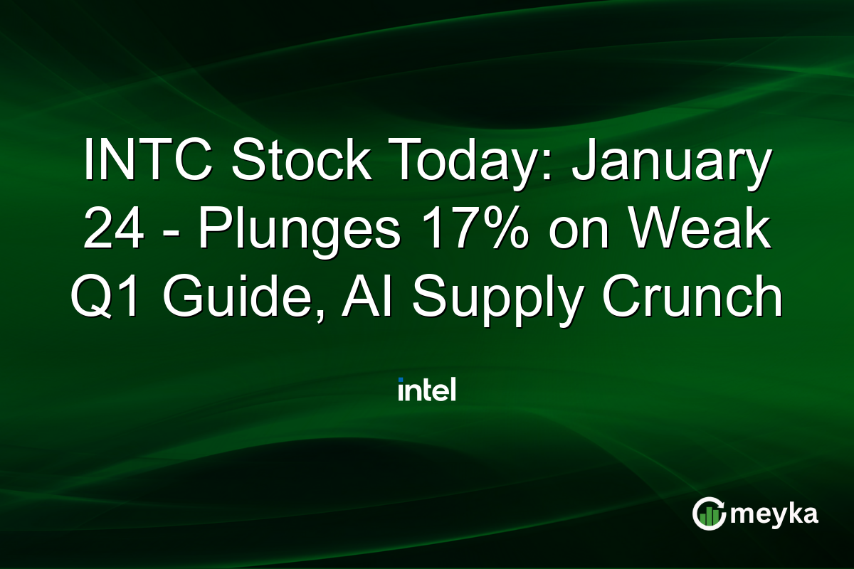 INTC Stock Today: January 24 - Plunges 17% on Weak Q1 Guide, AI Supply Crunch