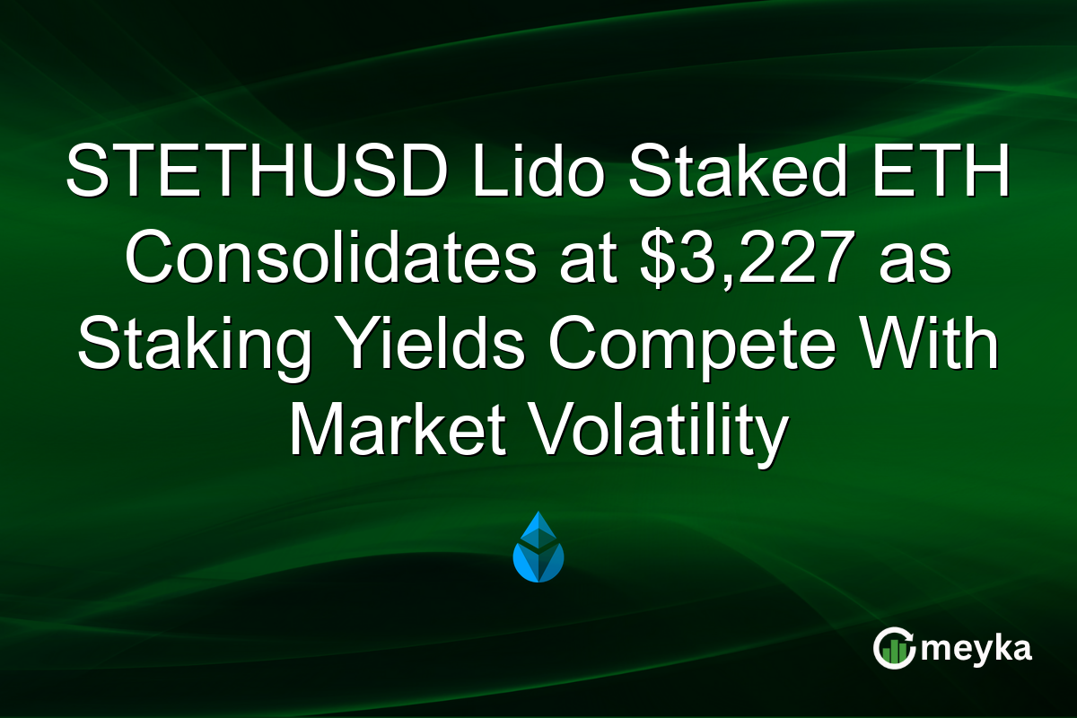 STETHUSD Lido Staked ETH Consolidates at $3,227 as Staking Yields Compete With Market Volatility