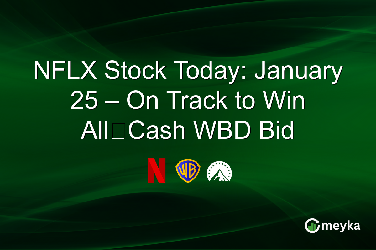NFLX Stock Today: January 25 – On Track to Win All‑Cash WBD Bid