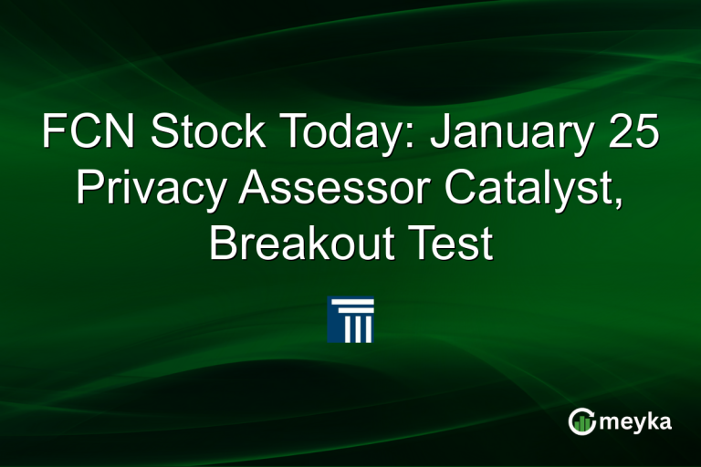 FCN Stock Today: January 25 Privacy Assessor Catalyst, Breakout Test
