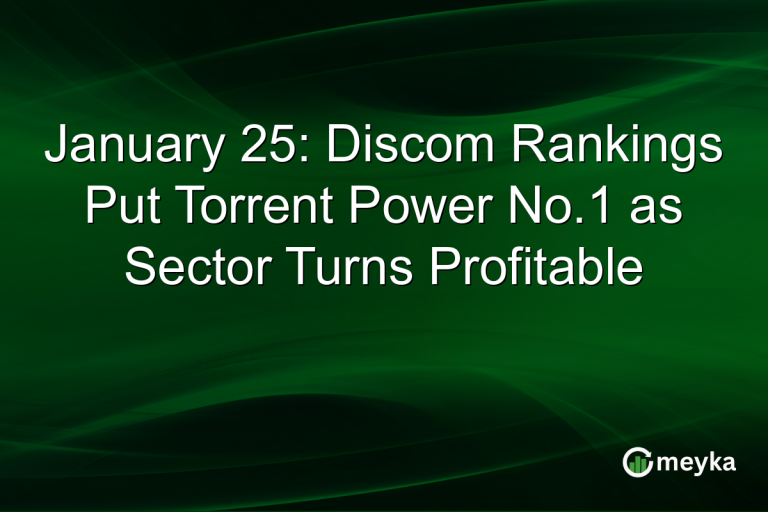January 25: Discom Rankings Put Torrent Power No.1 as Sector Turns Profitable