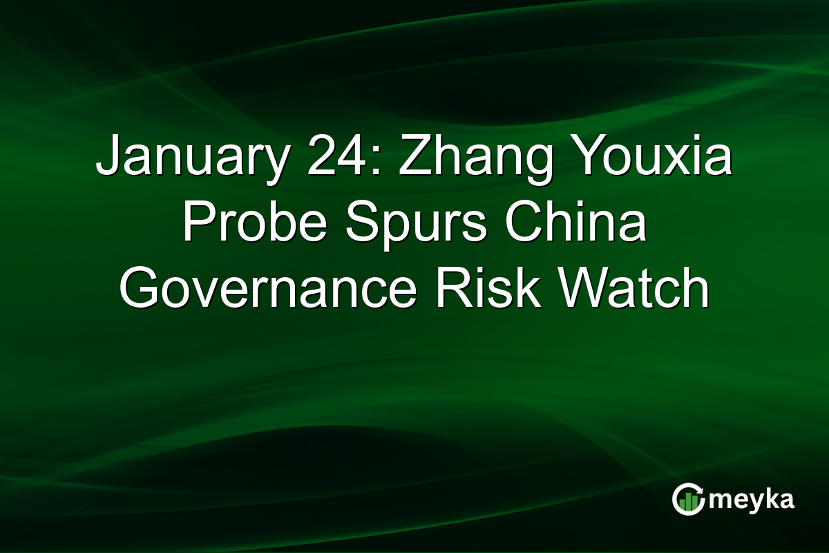 January 24: Zhang Youxia Probe Spurs China Governance Risk Watch