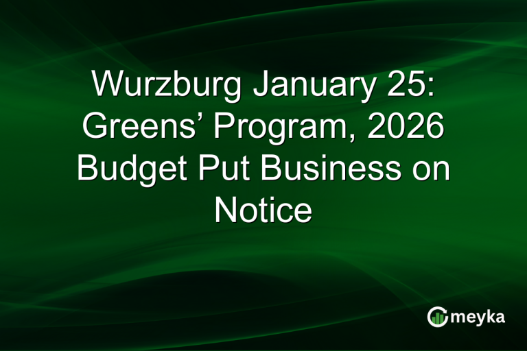Wurzburg January 25: Greens’ Program, 2026 Budget Put Business on Notice