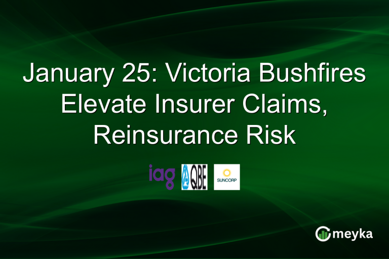 January 25: Victoria Bushfires Elevate Insurer Claims, Reinsurance Risk