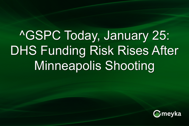 ^GSPC Today, January 25: DHS Funding Risk Rises After Minneapolis Shooting