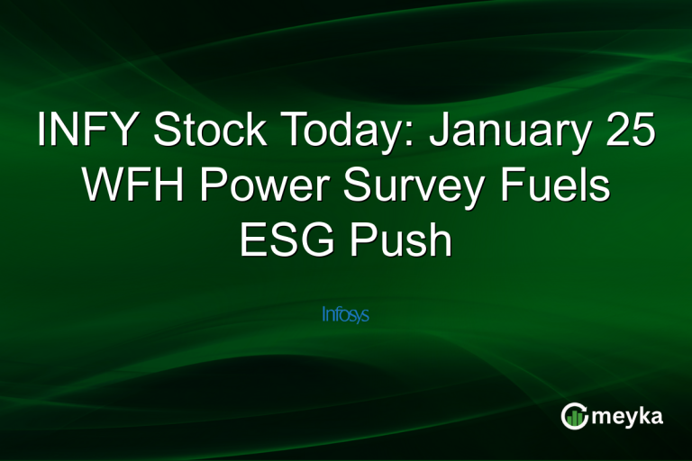 INFY Stock Today: January 25 WFH Power Survey Fuels ESG Push