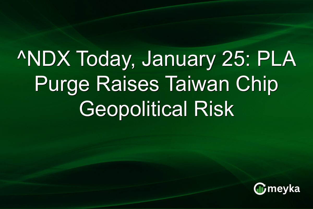 ^NDX Today, January 25: PLA Purge Raises Taiwan Chip Geopolitical Risk